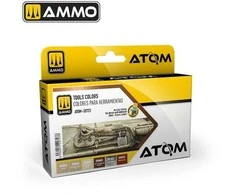 AMMO by MIG Jimenez AMMO MIG ATOM akriliniai dažai – įrankių spalvų rinkinys 6×20 ml (20723)