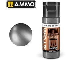AMMO by MIG Jimenez AMMO MIG ATOM akriliniai dažai Metallic Gun Metal 20 ml (20167)