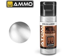 AMMO by MIG Jimenez AMMO MIG ATOM akriliniai dažai – metalinis aliuminis, 20 ml (20165)