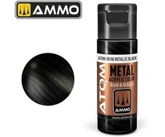 AMMO by MIG Jimenez AMMO MIG ATOM akriliniai dažai Metalinė Juoda 20 ml (20168)