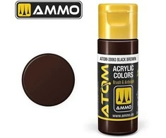 AMMO by MIG Jimenez AMMO MIG ATOM akriliniai dažai Juodas Brown 20 ml (20063)