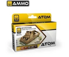 AMMO by MIG Jimenez AMMO MIG ATOM akriliniai dažai rūdžių efektams, 6 spalvų rinkinys 20714