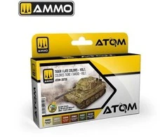 AMMO by MIG Jimenez AMMO MIG ATOM akrilinių dažų rinkinys Tiger I vėlyvos spalvos Vol.1 (20720)