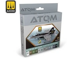 AMMO by MIG Jimenez AMMO MIG ATOM akrilinių dažų rinkinys 12 spalvų – USAF ir US Navy 20700