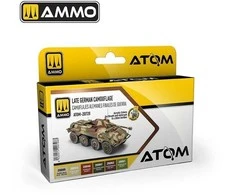 AMMO by MIG Jimenez AMMO MIG ATOM akrilinių dažų rinkinys – vėlyvas vokiečių kamufliažas 6 spalvos