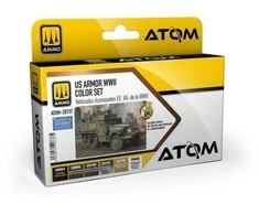AMMO by MIG Jimenez AMMO MIG ATOM akrilinių dažų rinkinys – JAV šarvuotei, II PK, 20737