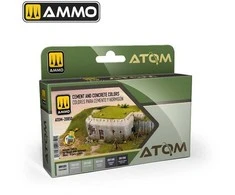 AMMO by MIG Jimenez AMMO MIG ATOM akrilinių dažų rinkinys „Cementas ir betonas“, 6 vnt.
