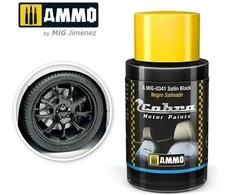 AMMO by MIG Jimenez AMMO MIG Cobra Motor satininiai juodi dažai automobiliui 30 ml, 0341