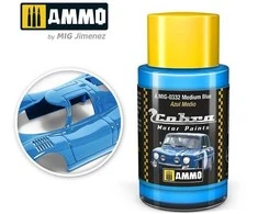 AMMO by MIG Jimenez AMMO MIG Cobra Motor dažai Medium Mėlyna 30 ml – matinis auto dažymui 0332
