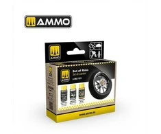 AMMO by MIG Jimenez AMMO MIG Cobra Motor akrilinių dažų rinkinys ratlankiams 7523, 3 spalvos