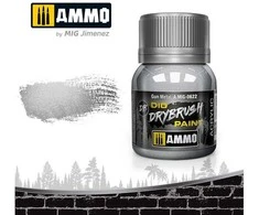 AMMO by MIG Jimenez AMMO MIG Drybrush Gun Metal sendinimo dažai, 40 ml (A.MIG-0622)