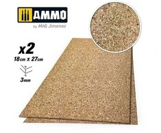 AMMO by MIG Jimenez AMMO MIG kamštinė medžiaga dioramoms, vidutinio grūdo, 3 mm (8840)