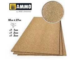 AMMO by MIG Jimenez AMMO MIG kamštinė medžiaga dioramoms 1–3 mm, smulkus grūdas rinkinys