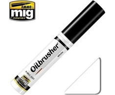 AMMO by MIG Jimenez AMMO MIG Oilbrusher 3501 Balta – aliejiniai dažai su teptuku modeliams
