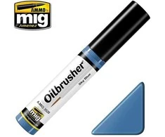 AMMO by MIG Jimenez AMMO MIG Oilbrusher Sky Mėlyna 3528 – aliejiniai dažai su teptuku modeliams