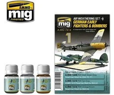 AMMO by MIG Jimenez AMMO MIG Panel Line Wash rinkinys vokiečių ankstyviems lėktuvams 7414