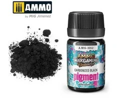 AMMO by MIG Jimenez AMMO MIG pigmentas Carbonized Juodas 35 ml, A.MIG-3052 – miniatiūroms