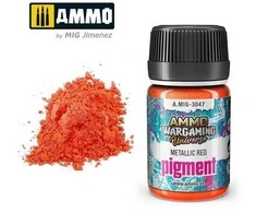 AMMO by MIG Jimenez AMMO MIG pigmentas Metallic Raudona 35 ml A.MIG-3047 miniatiūroms