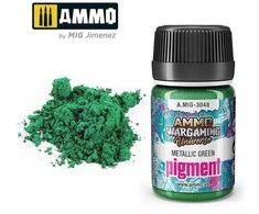 AMMO by MIG Jimenez AMMO MIG pigmentas Metallic Žalias 35 ml – metalinė žalia (3048)