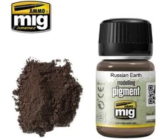 AMMO by MIG Jimenez AMMO MIG Pigmentas Russian Earth 35 ml, tamsi žemė, 3014