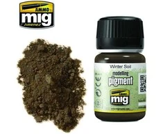 AMMO by MIG Jimenez AMMO MIG pigmentas Winter Soil, 35 ml – tamsi žemė maketams A.MIG-3029