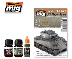 AMMO by MIG Jimenez AMMO MIG Sendinimo rinkinys JAV karinei technikai Olive Drab Starter 7413