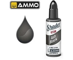 AMMO by MIG Jimenez AMMO MIG Shader matiniai dažai Ash Juodas, 10 ml (A.MIG-0759)