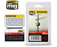 AMMO by MIG Jimenez AMMO MIG tamprus takelažo siūlas 0,03 mm, 2 m (Medium)