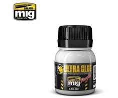 AMMO by MIG Jimenez AMMO MIG Ultra Glue akriliniai klijai skaidrioms ir PE detalėms, 40 ml