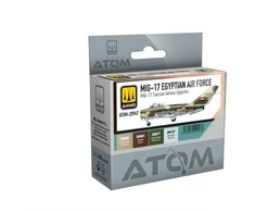 AMMO by MIG Jimenez ATOM akrilinių dažų rinkinys MiG-17 Egipto kamufliažui (4 spalvos)