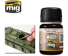 AMMO by MIG Jimenez Tamsiai rudas sendinimo ploviklis žaliems modeliams, 35 ml