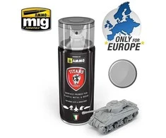 AMMO by MIG Jimenez Titans Hobby akrilinis purškiamas gruntas, šviesiai pilkas matinis 400 ml (102)