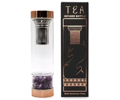 Ancient Wisdom Stiklinė arbatos gertuvė su sieteliu ir ametistu, 500 ml