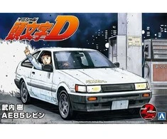 Aoshima Initial D Toyota AE85 Levin Takeuchi versija 1/24 modelio rinkinys