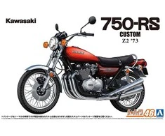 Aoshima Kawasaki 750RS Z2 1973 1/12 plastikinis modelis su tiuningo detalėmis