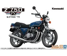 Aoshima Kawasaki Z750FX 1979 Custom 1/12 surenkamas plastikinis modelis