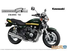 Aoshima Kawasaki Zephyr ZR400C '02 1:12 plastikinis surinkimo rinkinys
