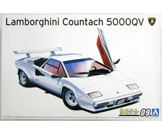 Aoshima Lamborghini Countach 5000 QV 1985/88 1/24 surenkamas modelis