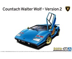 Aoshima Lamborghini Countach Walter Wolf V2 1/24 surinkimo modelis 06383
