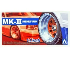 Aoshima Mark III Shallow Rim 14'' ratų komplektas 1:24