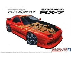Aoshima Mazda RX-7 FC3S BN Sports 1989 1/24 surenkamas modelis