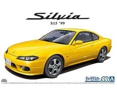 Aoshima Nissan S15 Silvia Spec.R '99 1:24 plastikinis surinkimo rinkinys