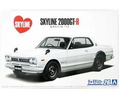 Aoshima Nissan Skyline 2000 GT-R KPGC10 '71 1/24 plastikinis modelis