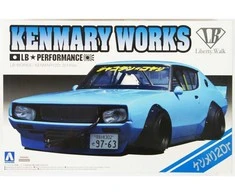 Aoshima Nissan Skyline C110 Kenmeri LB Works 1/24 surenkamas modelis