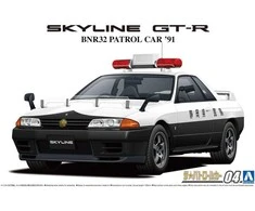 Aoshima Nissan Skyline GT-R BNR32 patrulinis automobilis ’91 1/24 rinkinys