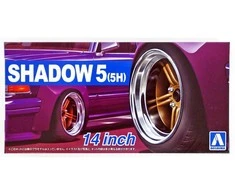 Aoshima Shadow 5 ratlankių rinkinys 14'' (5H) 1/24, 05437