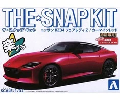 Aoshima Snap Kit Nissan Fairlady Z RZ34 1/32, karmino raudona