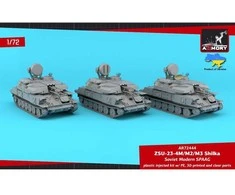 Armory Model Group Armory ZSU-23-4 Shilka 1/72 plastikinis 3in1 zenitinio pabūklo rinkinys