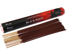 Aromatika Juodas Magic natūralios smilkalų lazdelės be anglies, rankų darbo