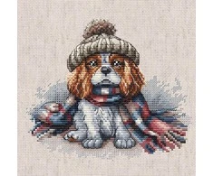 Ava Stitch Cavalier King Charles spanielis – kryželiu siuvinėjimo rinkinys AVA